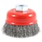 Forney Cup Brush, Crimped, 2-3/4 in x .014 x M10 x 1.25 Arbor 72780 - alternate 1
